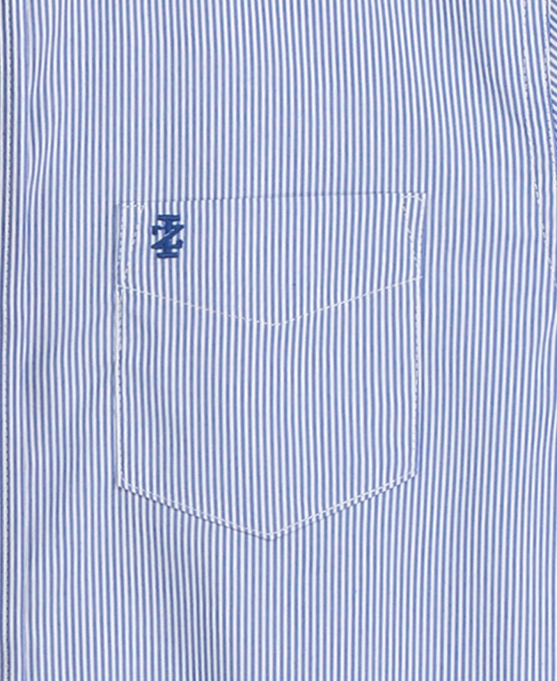 Izod Big Boy's Long Sleeve Dress Shirt with Tie Shirt, Moroccan Cobalt, 8 - Image 3